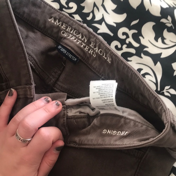 American Eagle Brown Jeggings - Picture 3 of 3